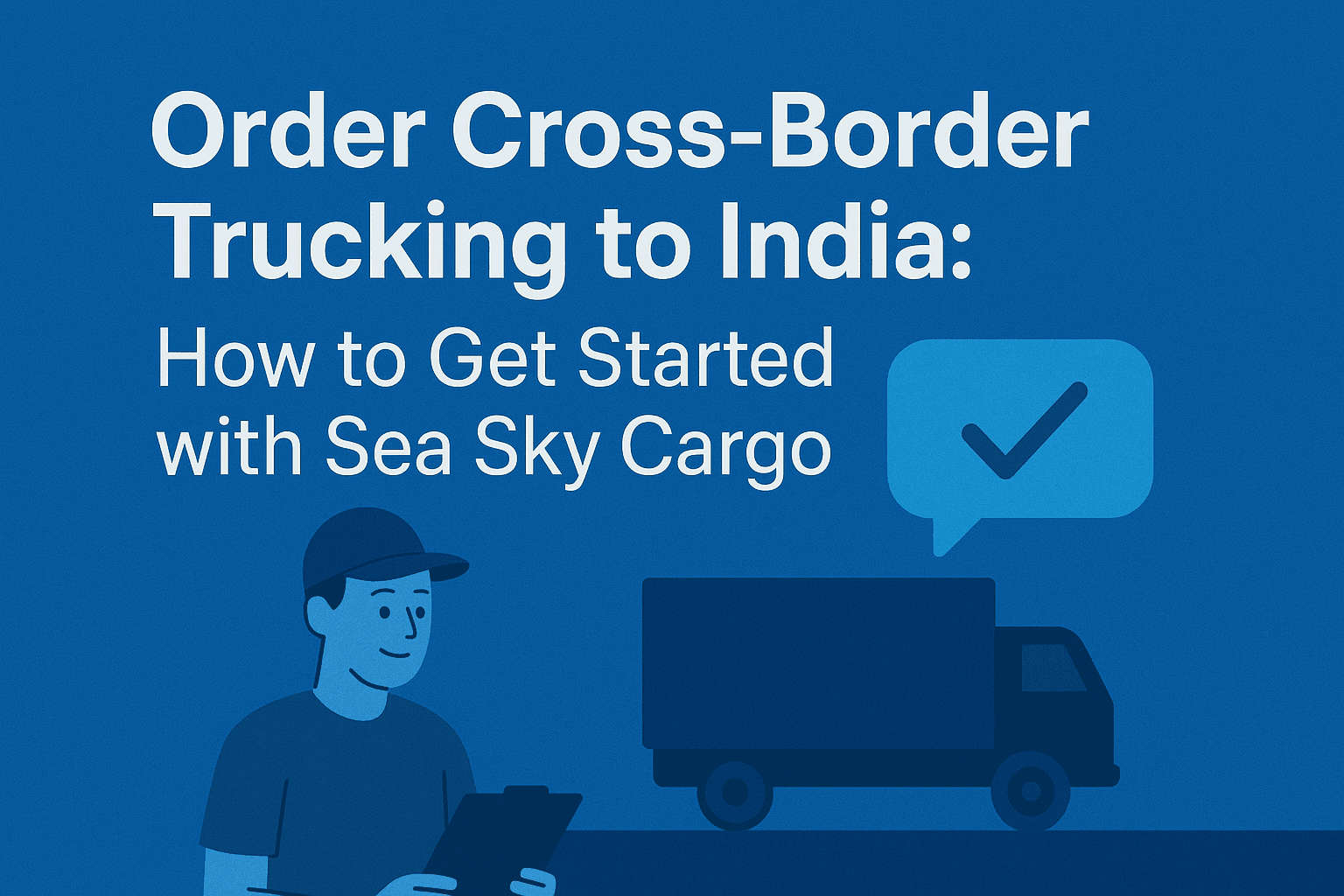 Order Cross-Border Trucking to India: How to Get Started with Sea Sky Cargo