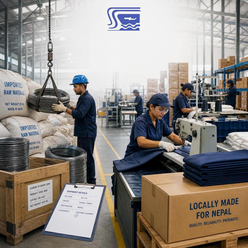 Businesses benefiting from lower customs on raw materials.