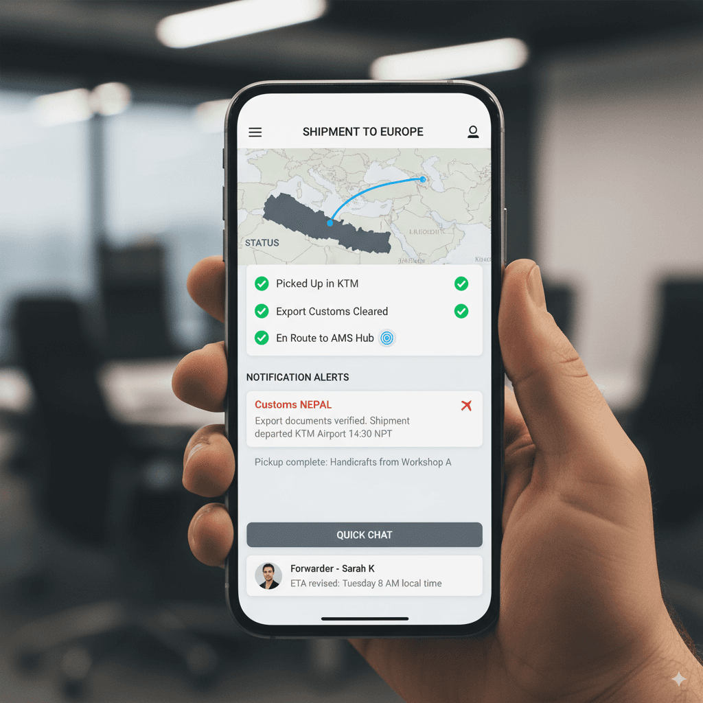 Real-time communication and shipment updates for cross-border importers.
