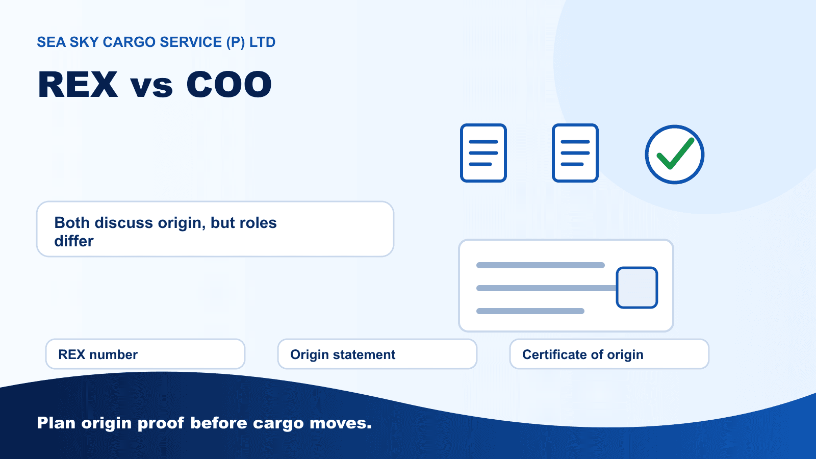 REX number origin statement and certificate of origin compared for Nepal exports