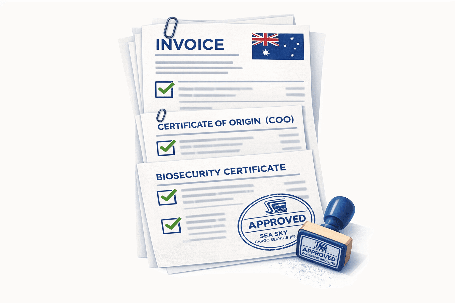 Required documents for Nepal to Australia freight 2026.