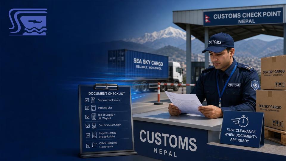 Fast customs clearance in Nepal with the right documents ready.