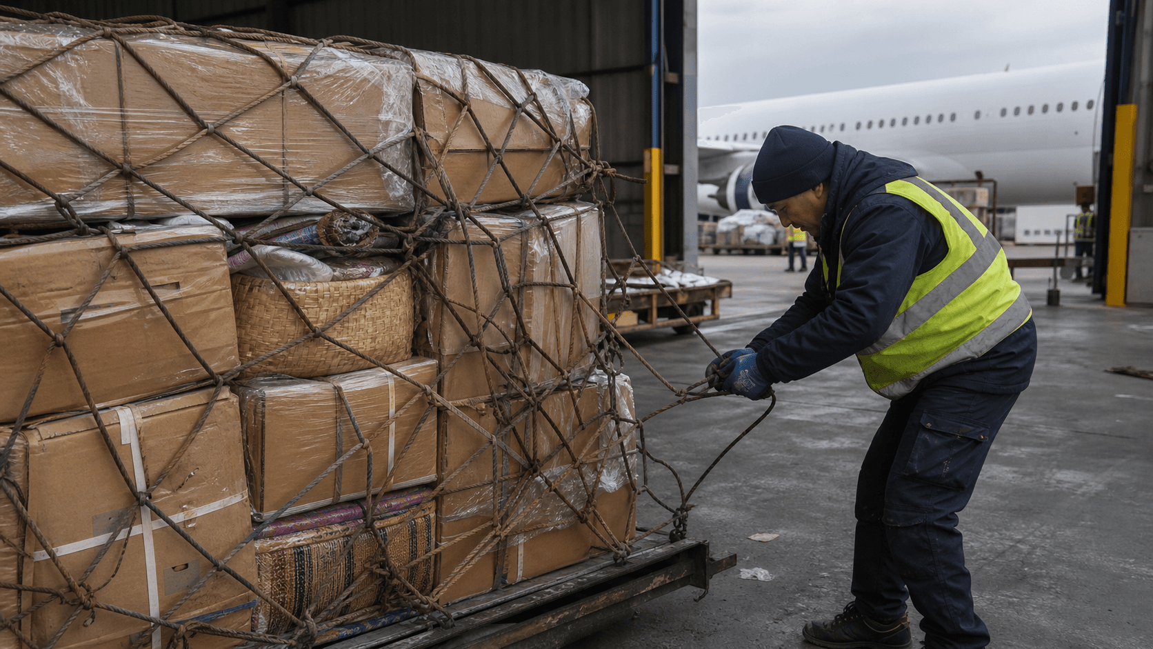 Nepal exporter comparing air freight and sea freight for a UK order