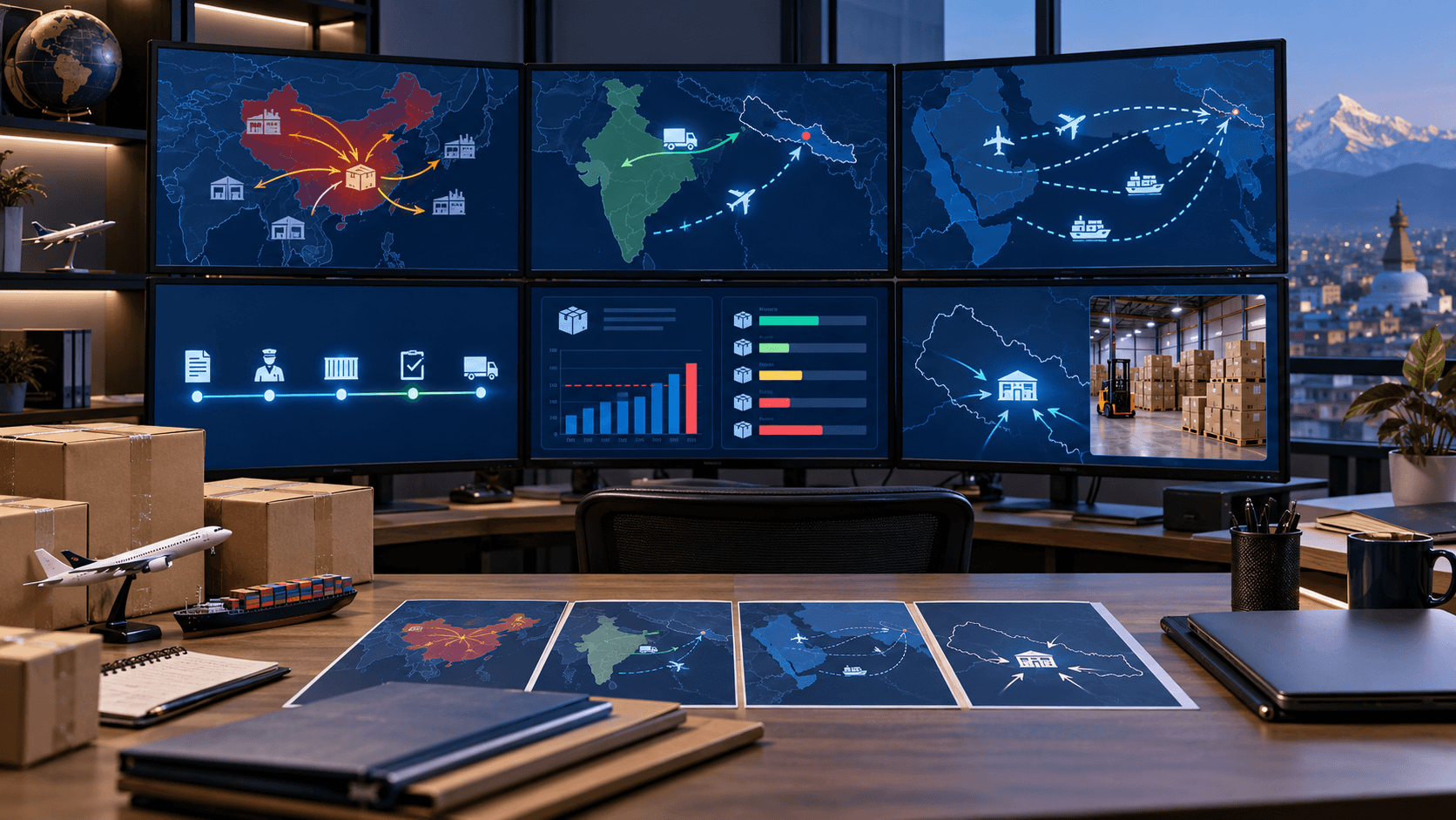 Cross-border inventory and freight coordination for Nepal e-commerce