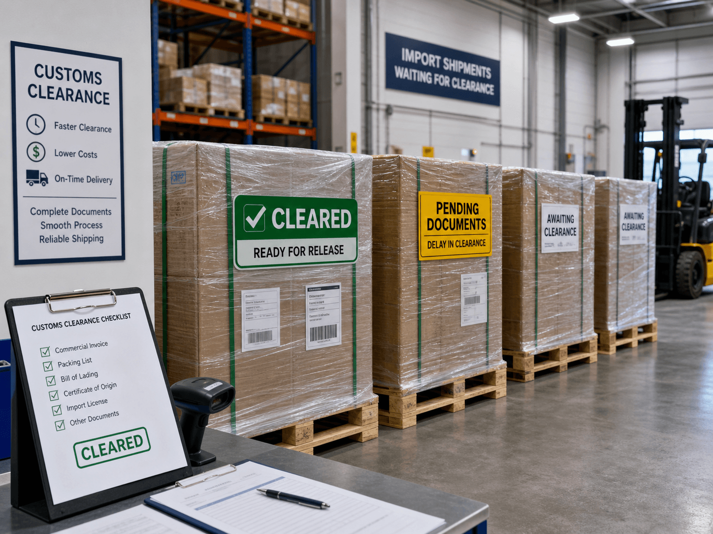 Why customs clearance affects shipping time and cost.