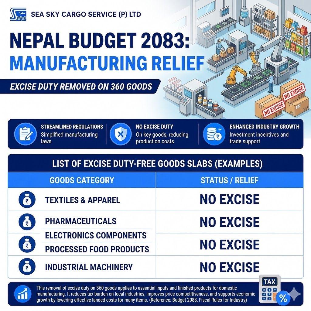 Nepal Budget 2083/84 customs and excise changes.
