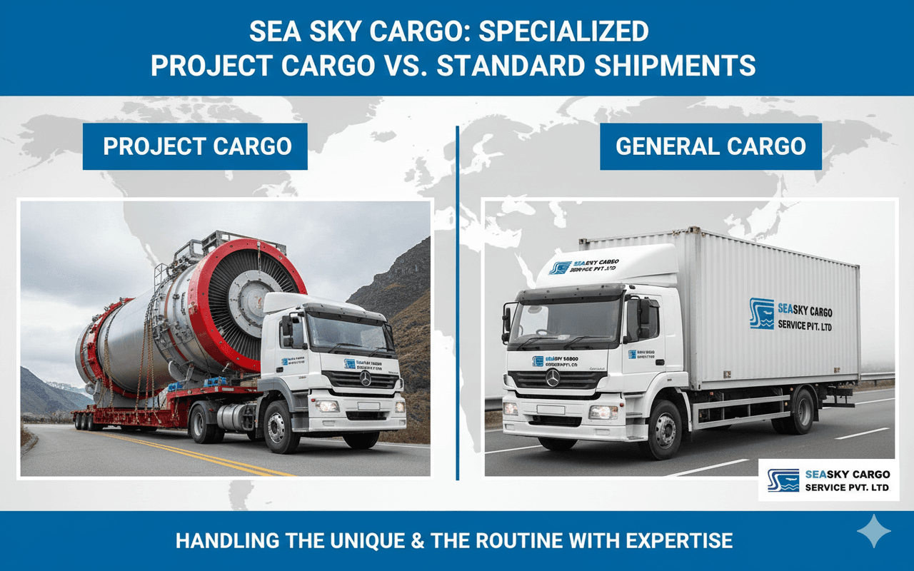 Sea Sky's specialized project cargo handling.