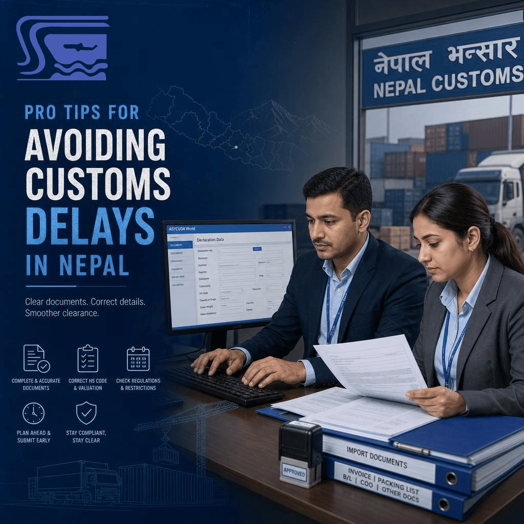 Sea Sky customs clearance support in Nepal.