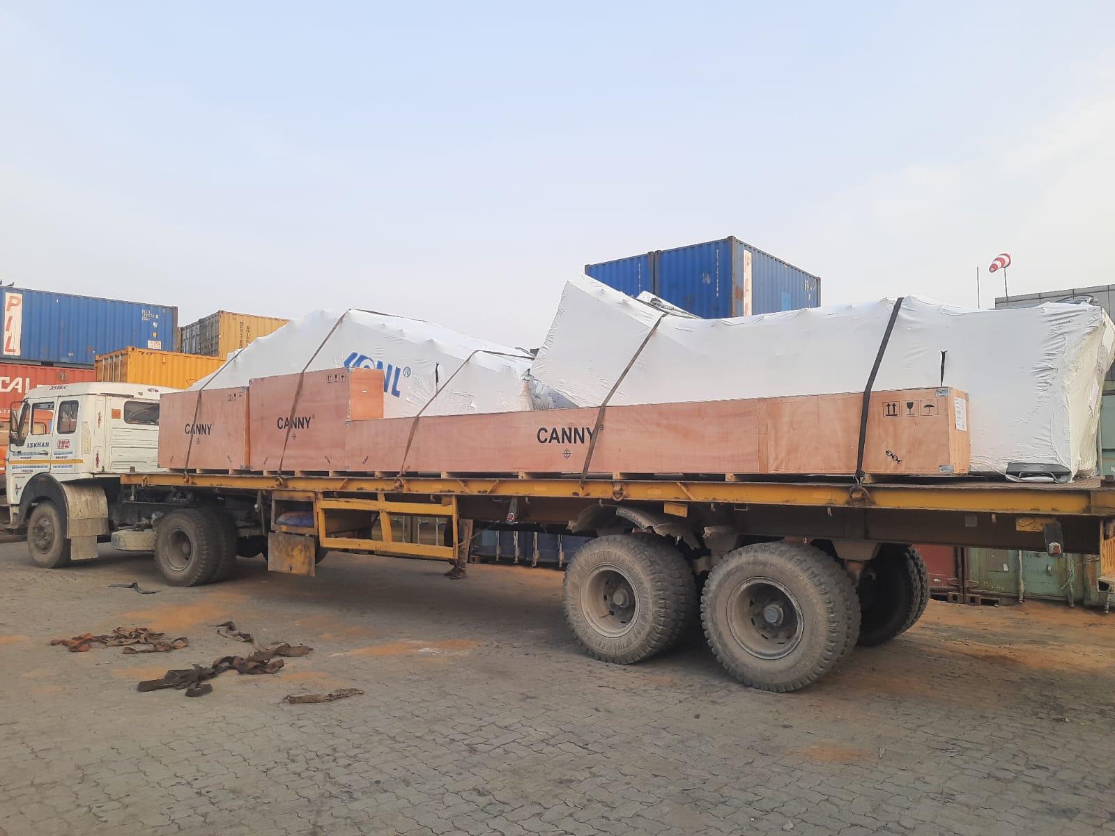 Heavy project cargo from Gujarat to Nepal.