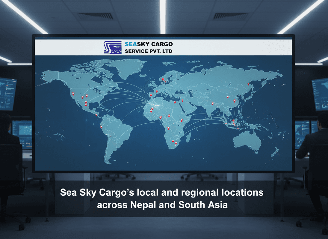 Sea Sky Cargo’s local and regional logistics locations across Nepal and South Asia.