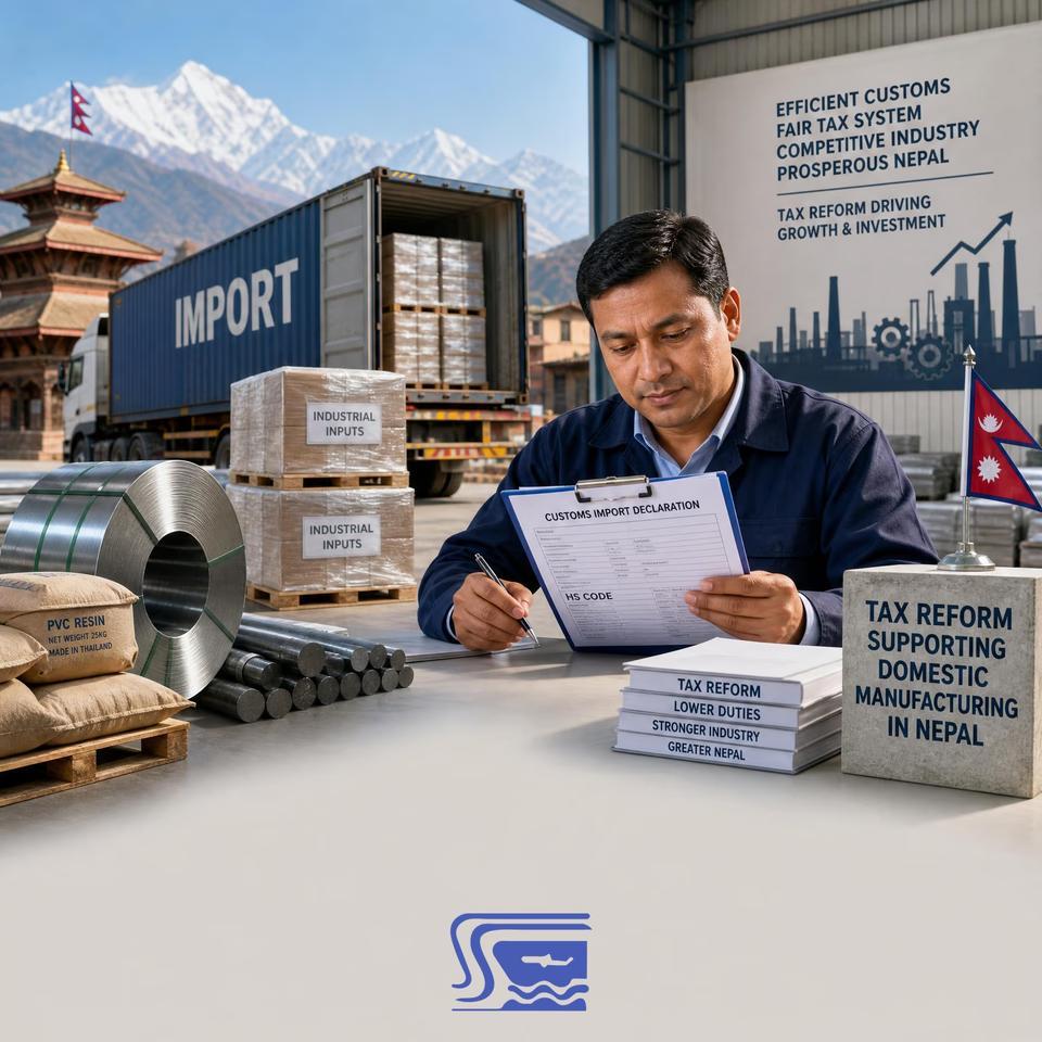 Tax reform supporting domestic manufacturing in Nepal.