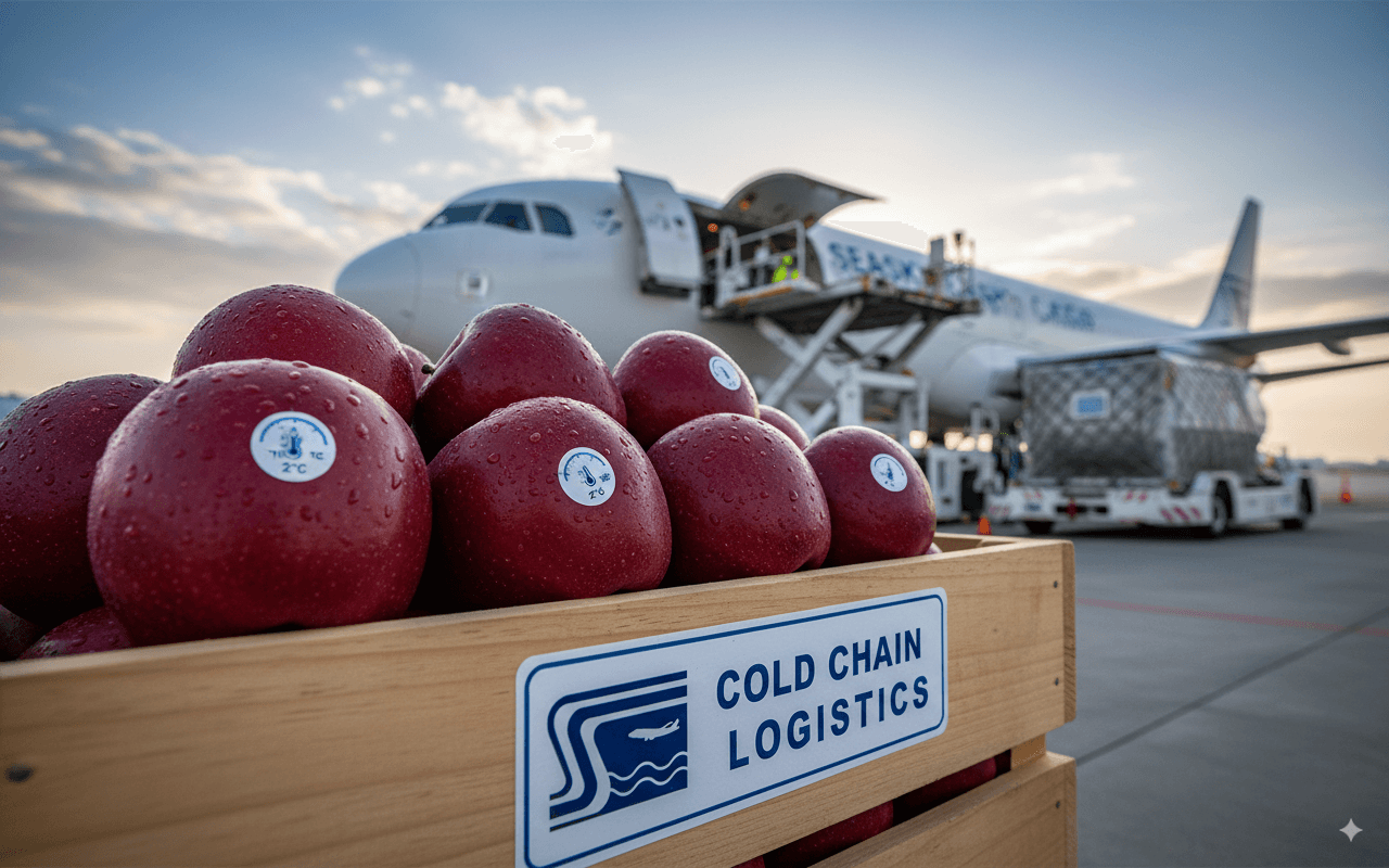 Nepalese farm produce packed and shipped globally with cold chain logistics.