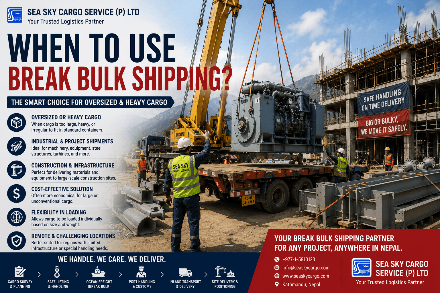 When to use break bulk shipping.