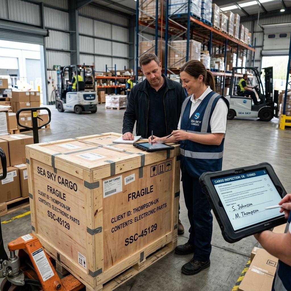 Sea Sky Cargo actively supports clients through cargo inspection and seamless claims resolution.