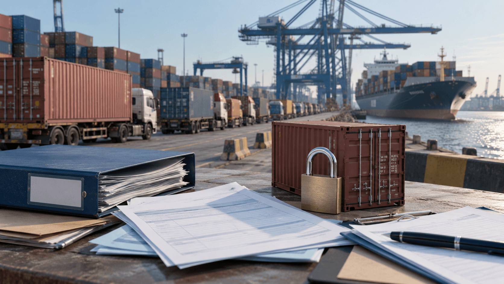Shipping document discrepancies and delayed container release at an Indian gateway port