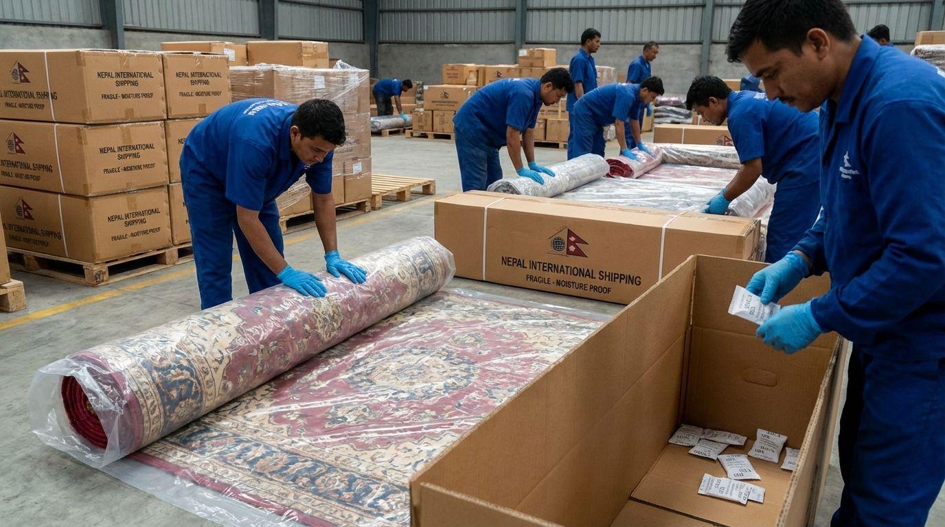 Proper packing for Nepal international shipping.