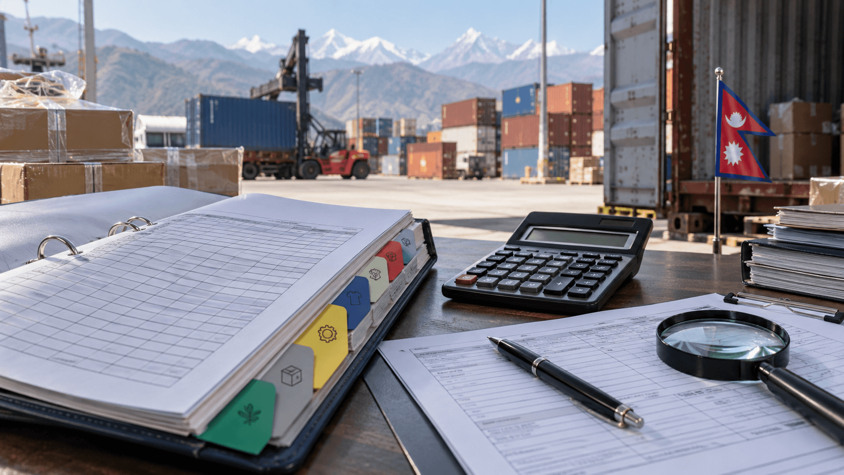 HS code tariff schedule and customs duty calculation for a Nepal import