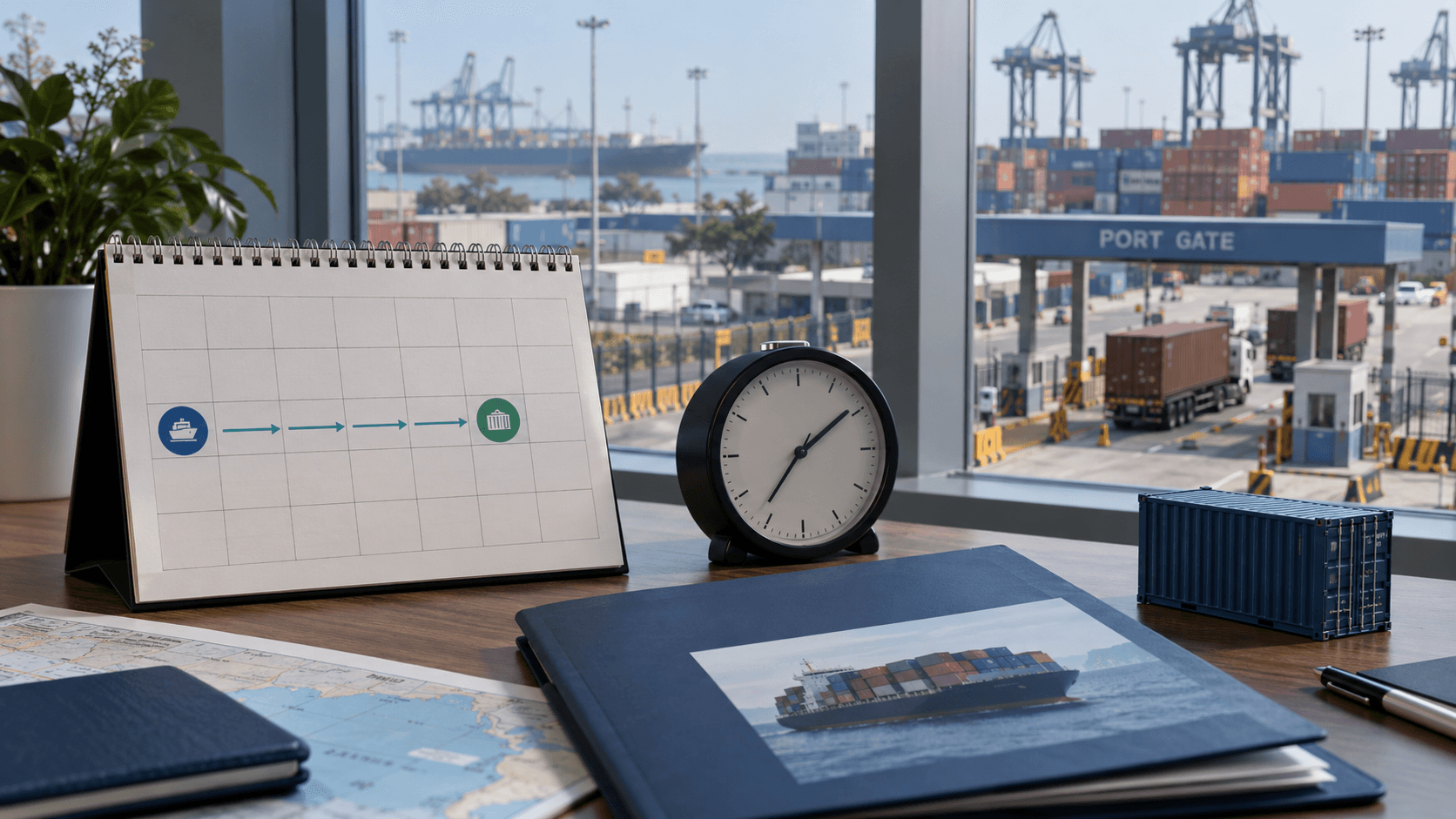 Container free-time calendar and carrier booking terms for Nepal imports