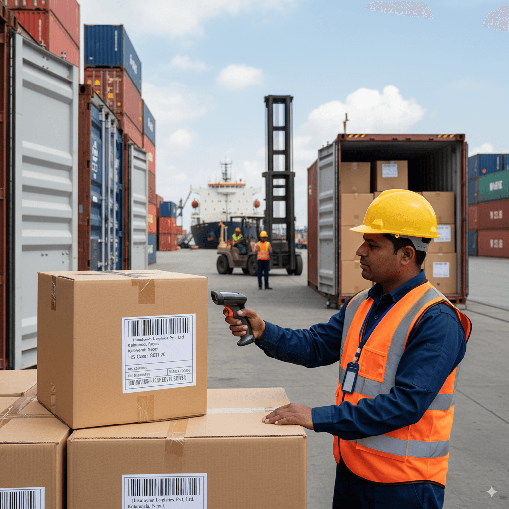 Goods being released and forwarded after clearing customs, ready for distribution.