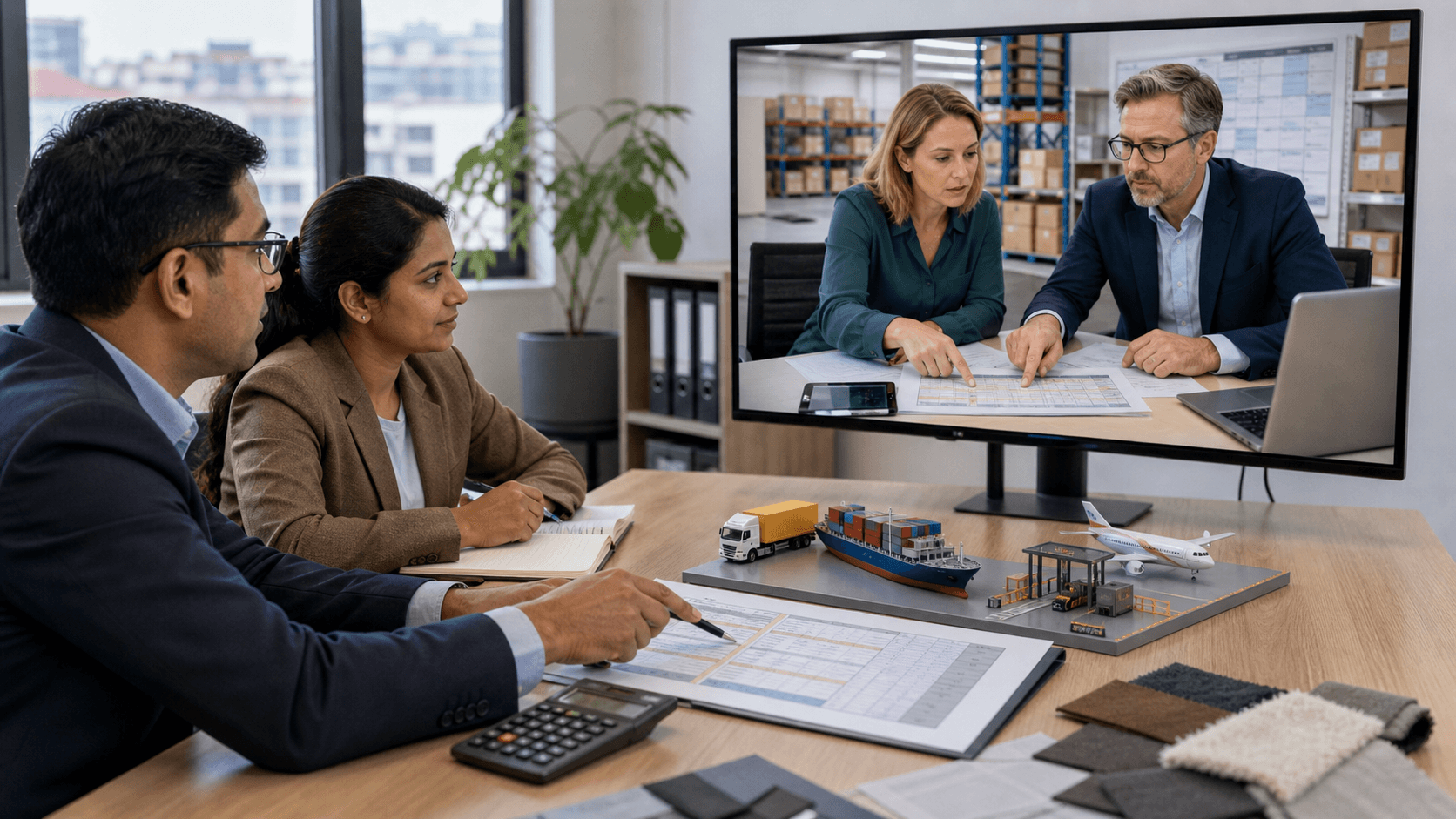 Nepal exporter and German importer reviewing Incoterms customs charges and complete landed cost